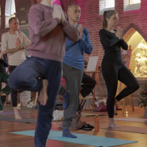 yoga in de kapel in Zwolle
